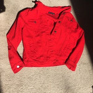 Red Denim Jacket